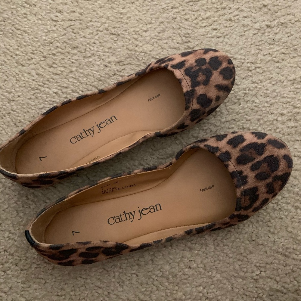 Cathy Jean flats cheetah print